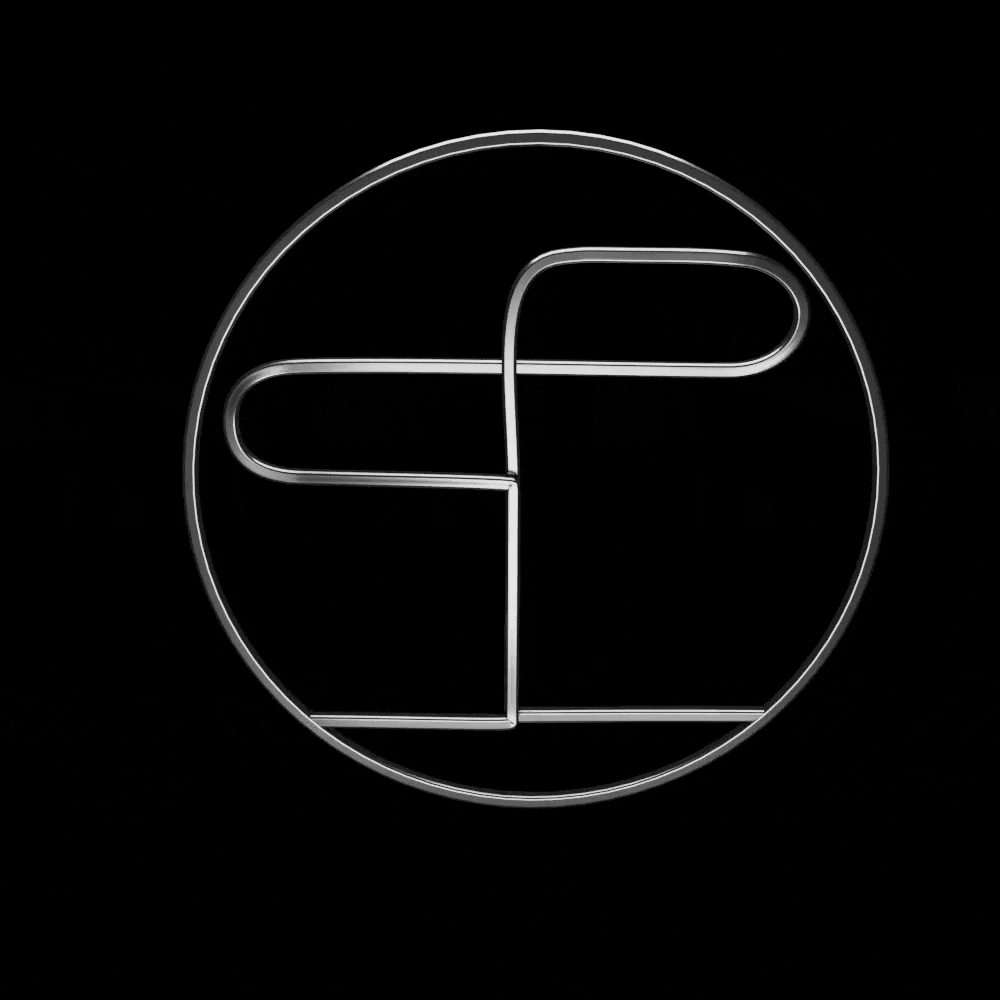 Logo Ortodoncia Palomar Parres Fondo Negro gif animación